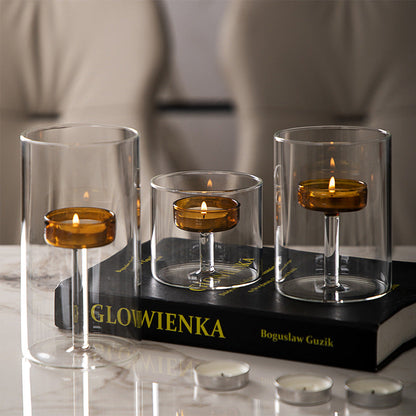 Candelabro de cristal para mesa de comedor, adornos para cenas
