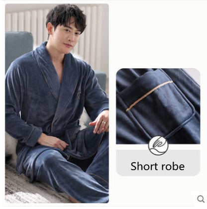 Robe unisexe d'hiver en velours de flanelle île de Bourgogne pour hommes et femmes
