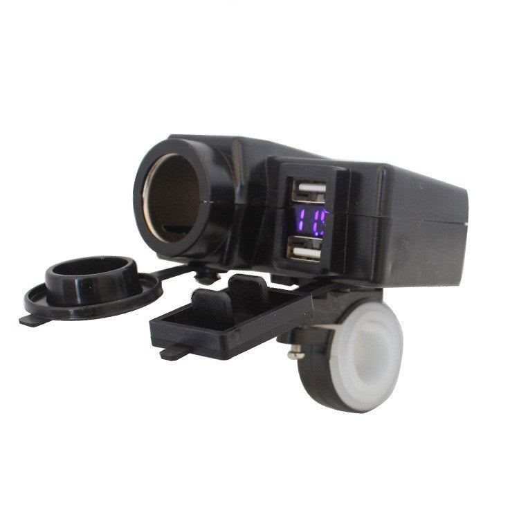Accessoires de Modification pour Moto, Scooter, Voiture, Allumage de Cigarette, Double Port USB, Chargeur de Voiture Modifié avec Fil 42A