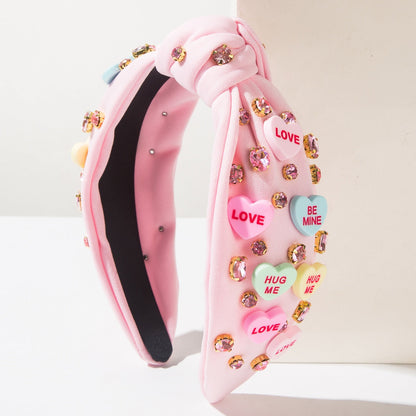 Valentine's Day Headband Knotted Love Accessories
