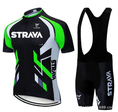 Jersey Sets Red Bicycle Short Sleeve Cycling Clothing Bike Cycling Jersey Bib Shorts