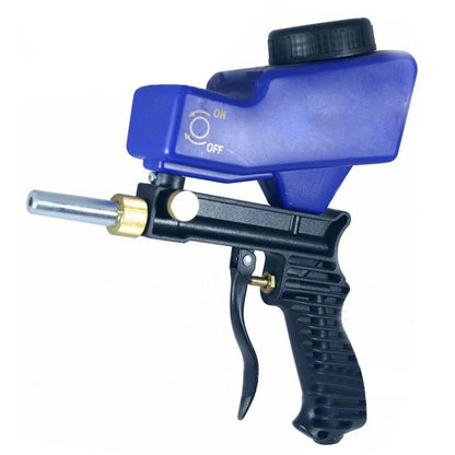 Pistola de chorro de arena de gravedad portátil, juego de chorro de arena neumático, pequeño dispositivo de chorro de arena para óxido, máquina de chorro de arena