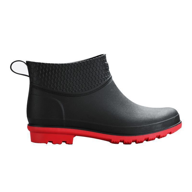 Bottes de pluie à semelle en acier, anti-écrasement et anti-perforation, type bottes en caoutchouc, chaussures aquatiques