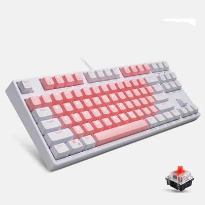 Teclado mecánico para computadora de escritorio Cute Girl