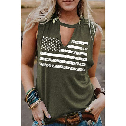 European And American Versatile Loose Outerwear Racerback Tank Top Women