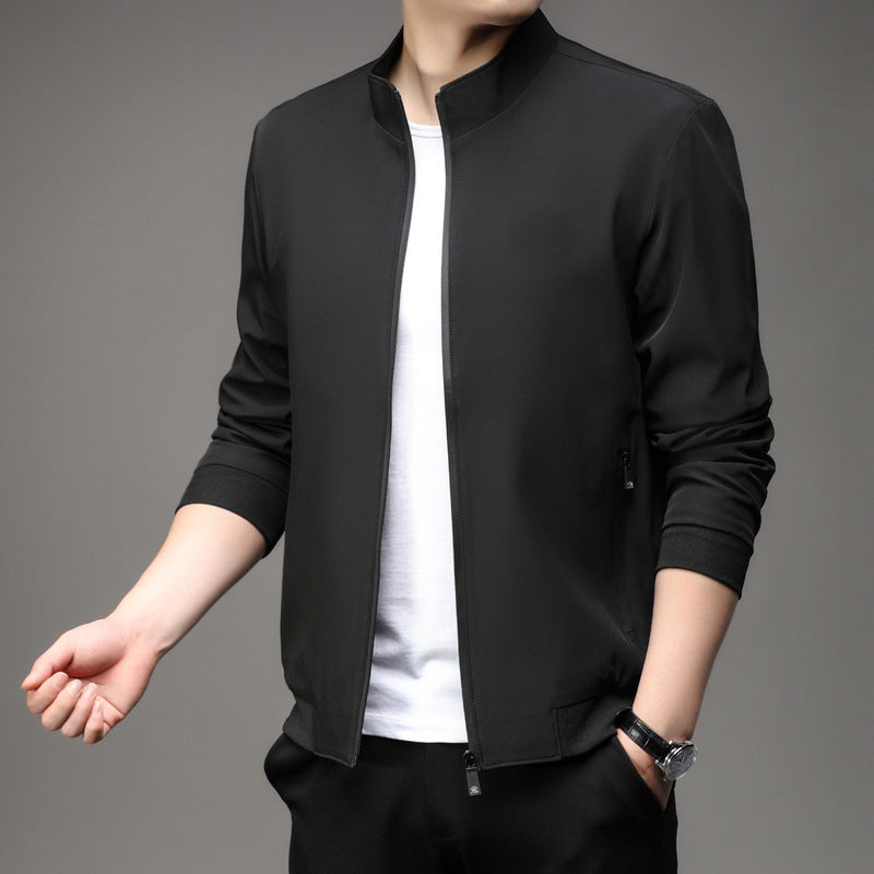 Loose Lapel Casual Zip Jacket