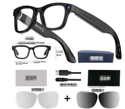 AI Camera Smart Glasses – HD Video, Voice Calls, Translation & Object Recognition | Smart Wearable Tech