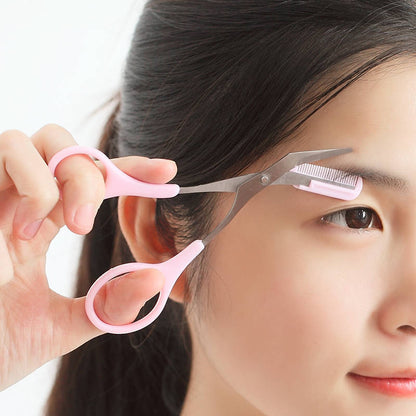 Women's Metal Skin-friendly Eyebrow Trimmer Set