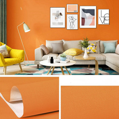 Bedroom Kitchen Oil-proof Self-pasted Solid Color Wallpaper