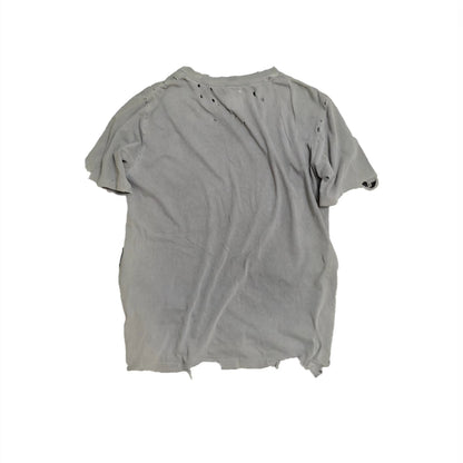 Damaged Neck lace Reworked Washed Short Sleeves