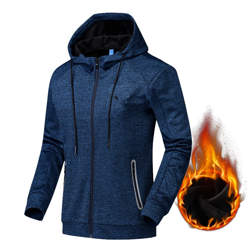 Veste décontractée en velours pour homme Grande taille Course Fitness