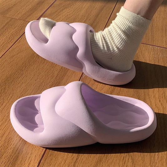 Pantoufles confortables pour femmes, sandales de bain antidérapantes