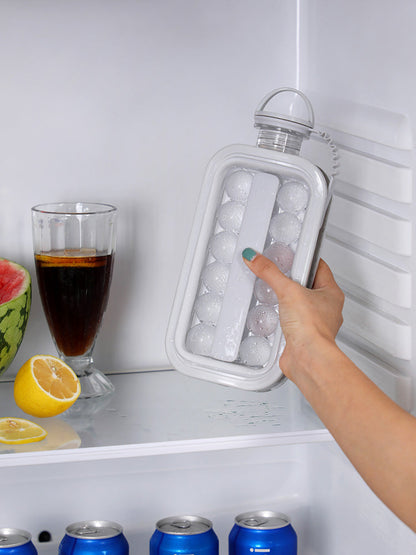 Bouteille d'eau froide 2-en-1 Vacane Ice Kettle Ice Ball Maker, Outil Magique Ménager pour Faire des Glaçons, Moule à Glaçons