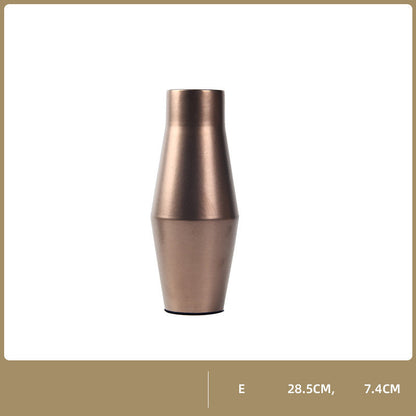 Modern And Simple Golden Ceramic Vase Ornaments Nordic Net Red Creative