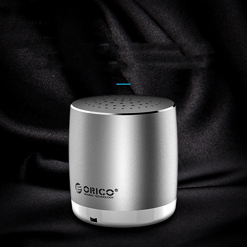 Haut-parleur Bluetooth compact en acier, basses puissantes, mini pour téléphone portable