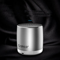 Haut-parleur Bluetooth compact en acier, basses puissantes, mini pour téléphone portable