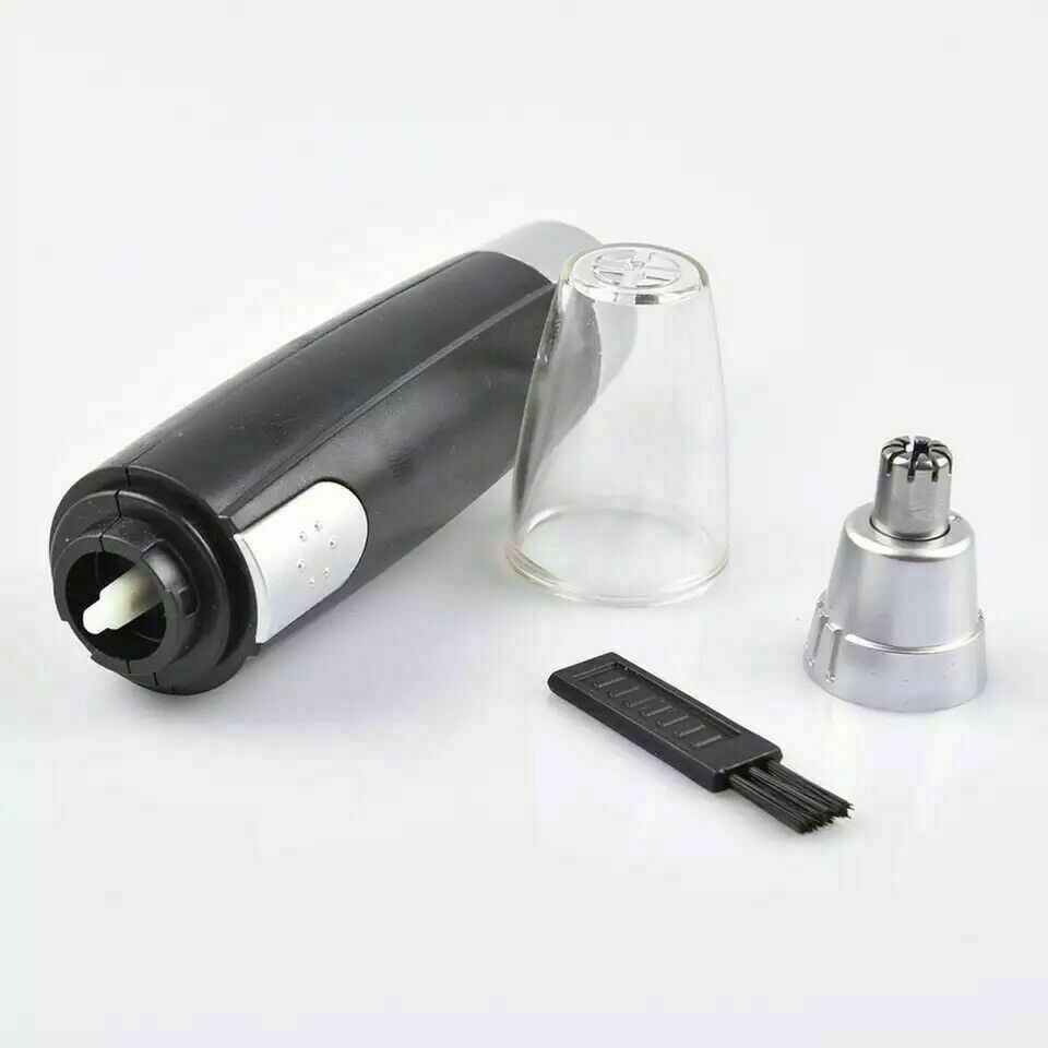 Tondeuse électrique à poils de nez et oreilles, rasoir à sourcils, tondeuse de toilettage, nettoyeur unisexe, tondeuse électrique à poils de nez portable, épilation indolore des poils d'oreille avec lumière LED pour hommes et femmes
