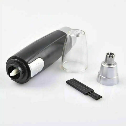 Tondeuse électrique à poils de nez et oreilles, rasoir à sourcils, tondeuse de toilettage, nettoyeur unisexe, tondeuse électrique à poils de nez portable, épilation indolore des poils d'oreille avec lumière LED pour hommes et femmes