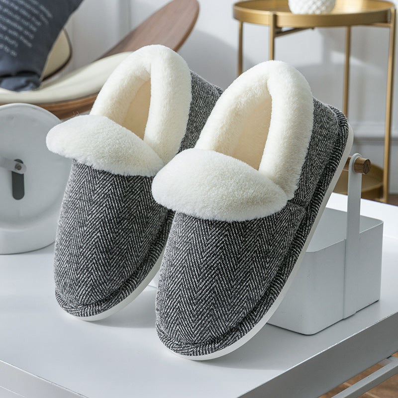 Botas de un solo paso acolchadas de terciopelo de invierno para mujer