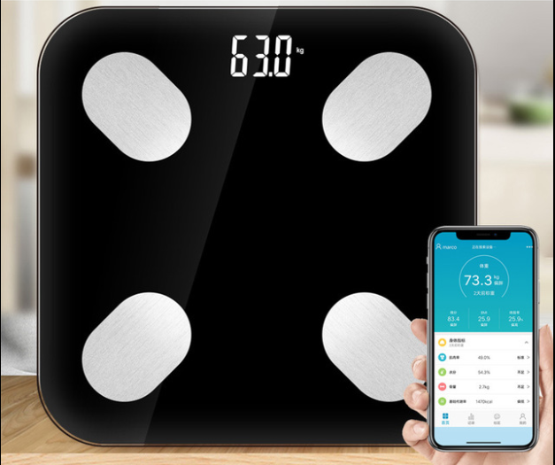 Pèse-personne intelligent de précision de la masse grasse Bluetooth