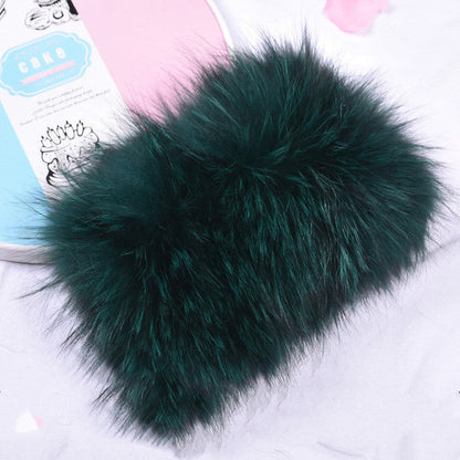 Fall Winter Stretch Wool Scarf With Headgear