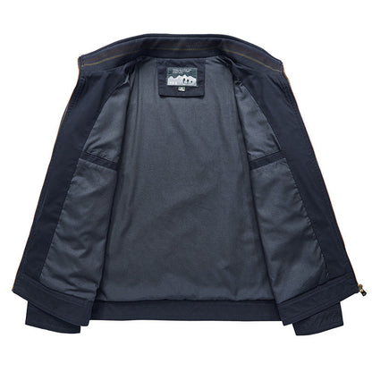 New Men's Casual Jacket Plus Size Stand Collar