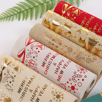 Christmas Table Runner Tablecloth Fine Linen Printing