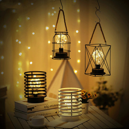 Christmas Party Hanging Modeling Bedroom Wrought Iron Table Lamp