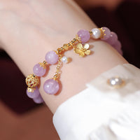 Guirlande Lumineuse Fleur avec Pendentif Violet Cercle Unique au Lithium