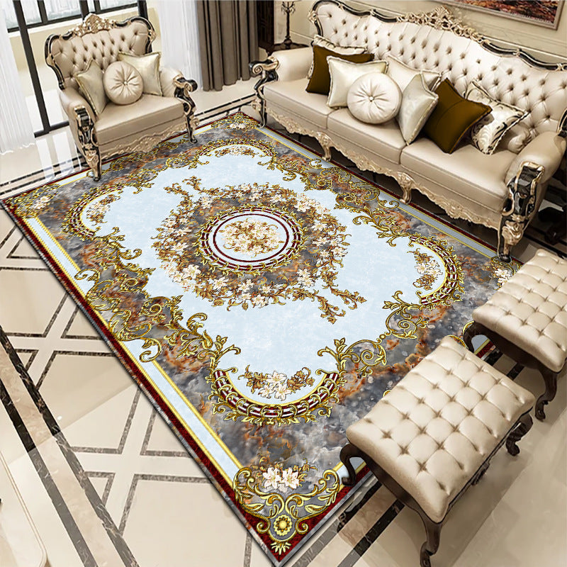 Tapis de canapé de table basse de salon de chambre à coucher de style européen
