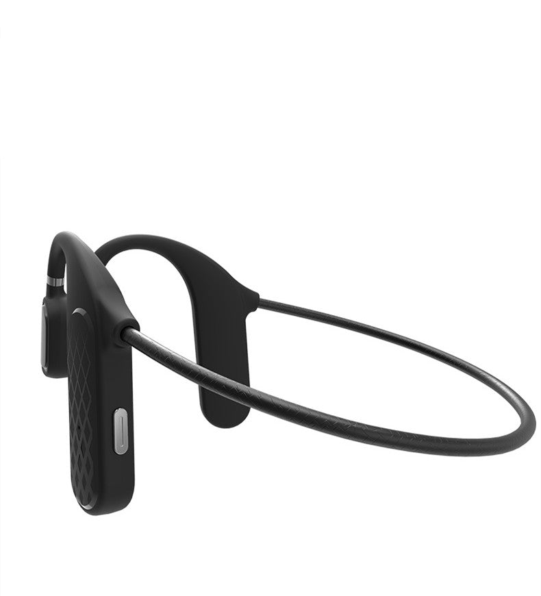 Concepto de conducción ósea verdaderos auriculares inalámbricos de ajuste abierto