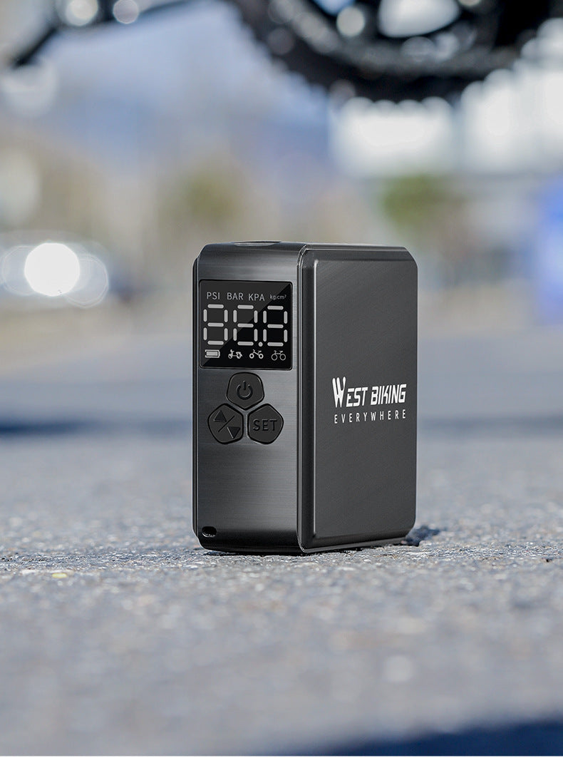 Mini neumático eléctrico portátil de alta presión con válvula americana francesa para bicicleta de carretera o montaña