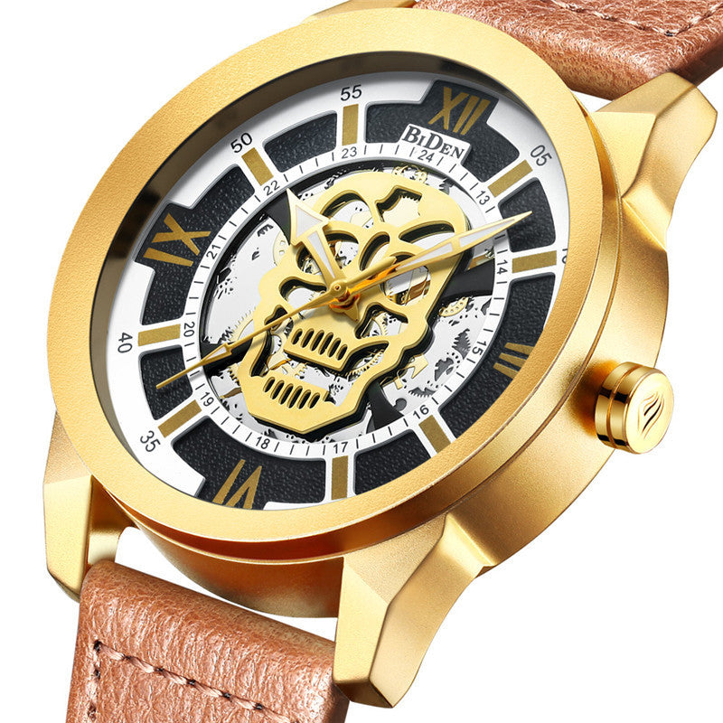 Men's Hollow Quartz Casual Watch