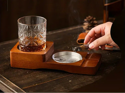 Wooden Cigar Ashtray Coaster