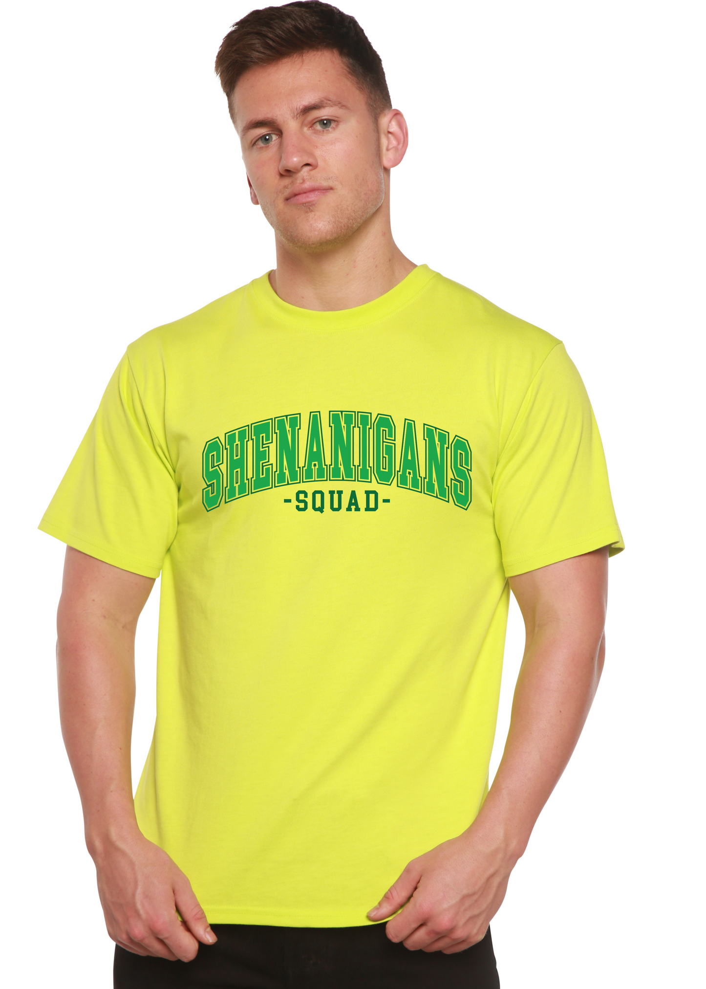 T-shirt graphique unisexe en bambou/coton Shenanigans Squad