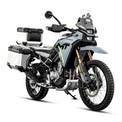 LOBOO Aluminum Side Panniers, Top Case & Mounting Rack System for CFMOTO 450MT (2024-)