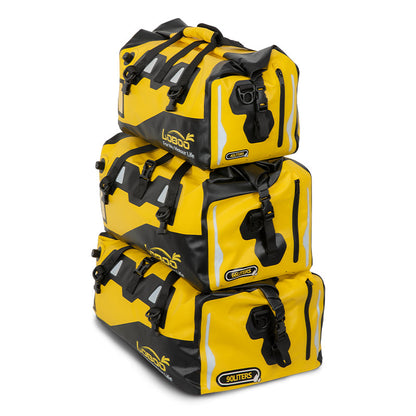 LOBOO Waterproof Motorcycle PVC Tail Bag  Magnetic Closure & Reflective Strips