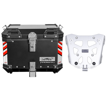 LOBOO Aluminum Side Panniers, Top Case & Mounting Rack System for CFMOTO 800MT (2021-)