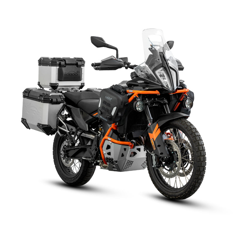 LOBOO CHG222 Crash Bar & Engine Guard for KTM 790 / 890 Adventure & Husqvarna Norden 901 – Upper & Lower Protection, Black or Orange Finish