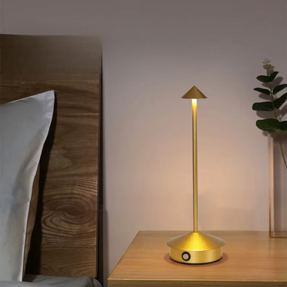 Aluminium LED Table Lamp with Touch Dimming | Rechargeable Cordless Lighting