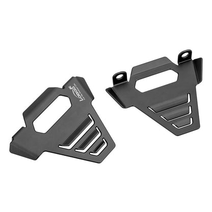LOBOO Brake Caliper Guard for BMW R1300GS / R1300GS Adventure – CNC Aluminum, Titanium Gray Anodized Finish