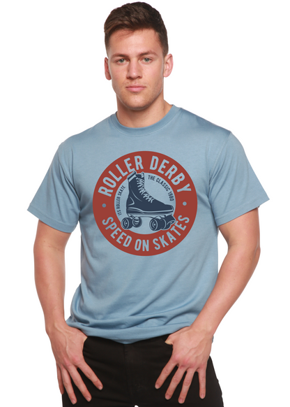 T-shirt à manches courtes Roller Derby en Spun Bamboo® pour homme, en viscose de bambou/coton biologique, avec motif graphique
