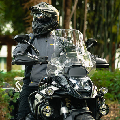 LOBOO Touring Windshield for BMW R1300GS / R1300GS Adventure – Optical-Grade Polycarbonate, Scratch-Resistant