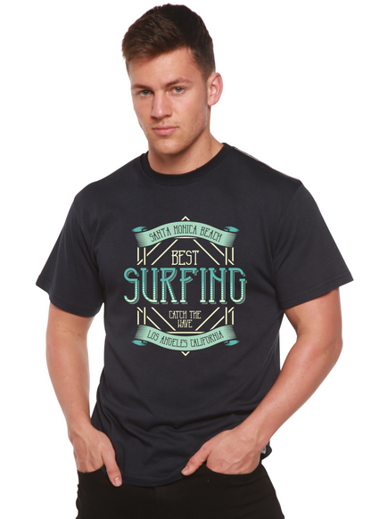 T-shirt graphique à manches courtes en bambou/coton biologique pour homme - Best Surfing