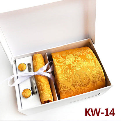 Caja de regalo de corbatas para hombre, 6 piezas, traje de negocios