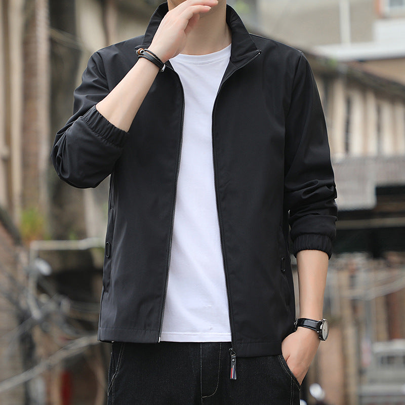 Loose Lapel Casual Zip Jacket