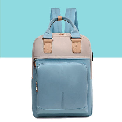 Mochila para ordenador, recargable por USB, a la moda