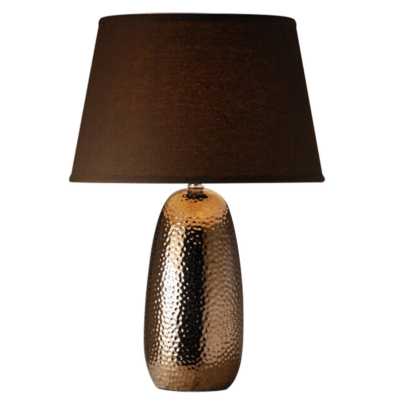 Lampe de table en céramique émaillée et métal