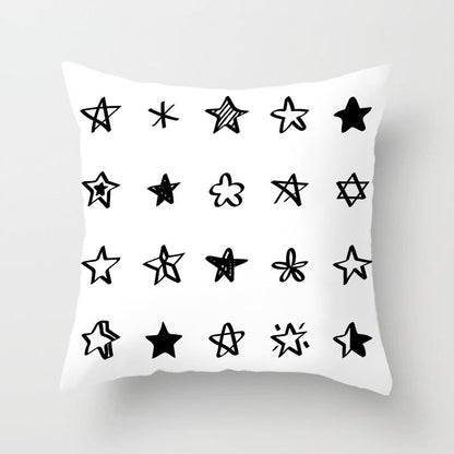 Housse de coussin de canapé abstraite géométrique moderne pour articles ménagers automobiles