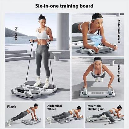 Six-in-one Multifunctional Fitness Board Abdominal Wheel